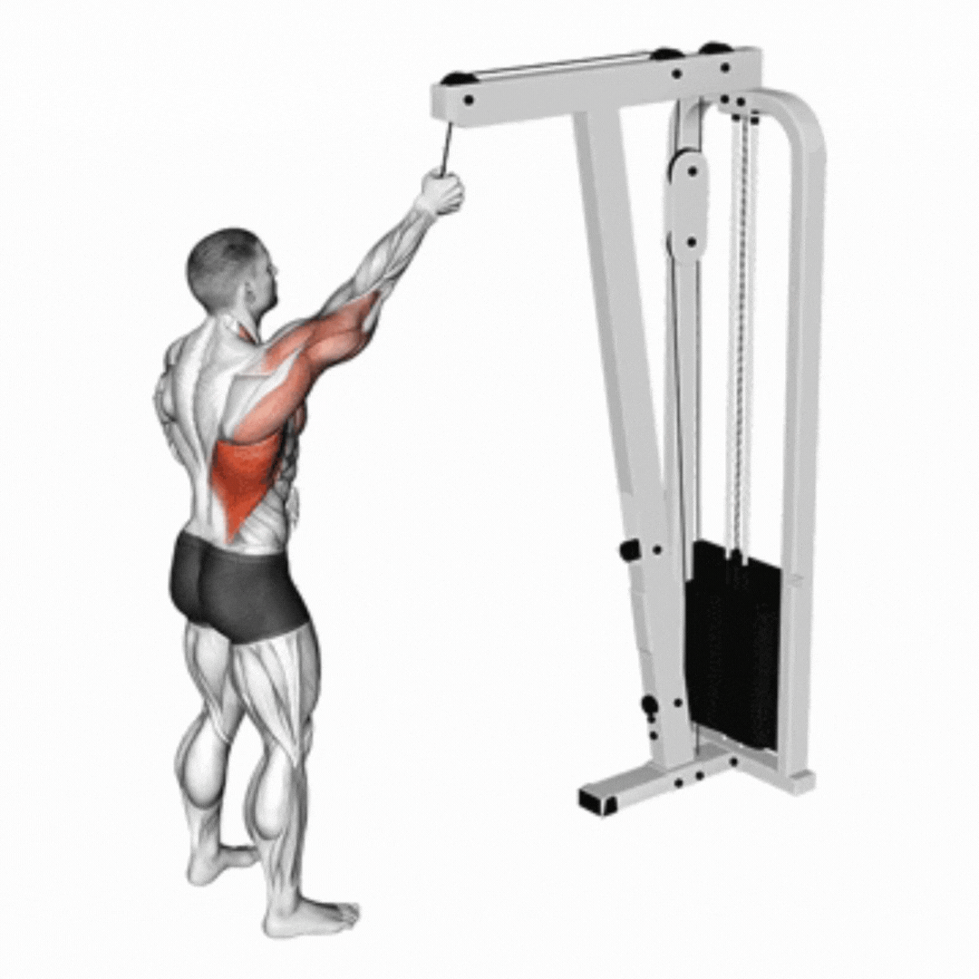 Pulldown Unilateral no Cabo